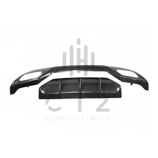 MERCEDES CLASSE A W176 DIFFUSORE POSTERIORE IN CARBONIO V1